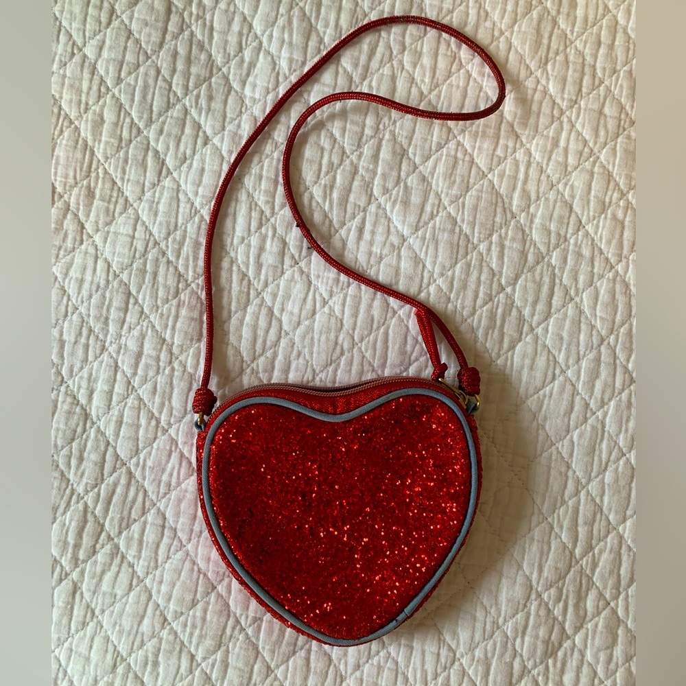 Crewcuts Glitter Heart Purse - 2 available